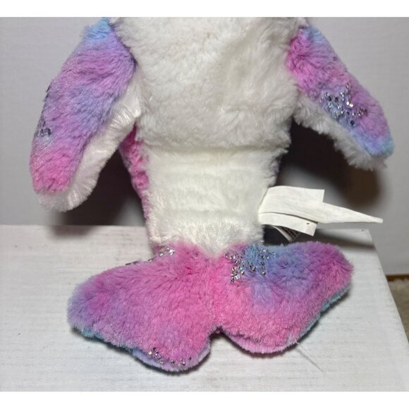 Ripleys Believe It Or Not Narwhal Plush Toy Blue Pink White Ocean 10" Sitting - Picture 9 of 9